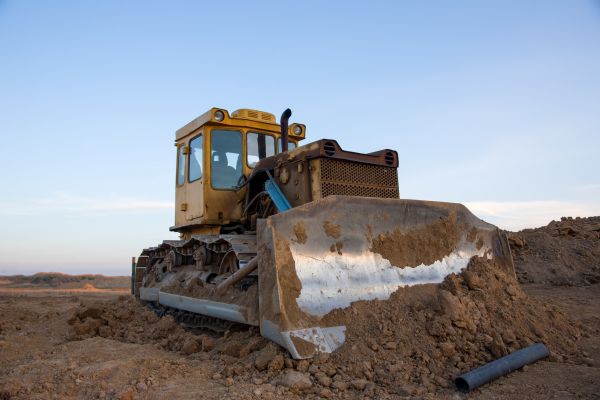 Bulldozer Land Grading in Elk River