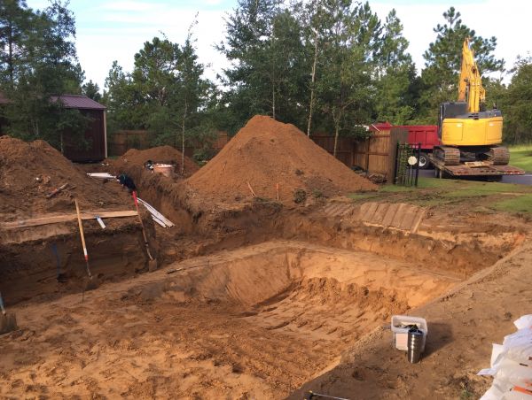Pool Site Excavation in Elk River